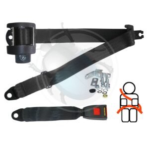 CINTURON SEGURIDAD 3 puntos AUTOM. TRAS. homol. EU14-604
