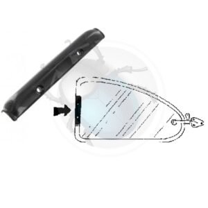 EMBELLECEDOR NEGRO POP-OUT unidad15-029-BK