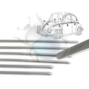 JUEGO MOLDURAS 1302-03 (7 piezas) INOX PULIDO15-104