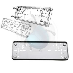 SOPORTE CROMADO MATRICULA BELGA15-228