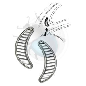 REJILLA LAT. TRAS. Media luna (pareja) CROMADA15-478