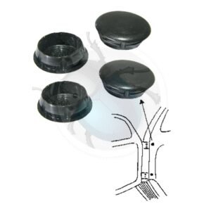 TAPÓN VISAGRA PUERTA NEGRO 4 unidades17-611