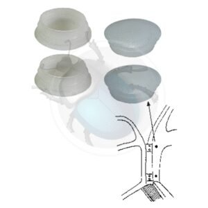 TAPÓN VISAGRA PUERTA TRANSPARENTE 4 unidades17-612