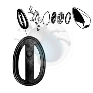 GOMA PILOTO TRASERO IZQ. o DER. ->52 unidad CAL+++17-658