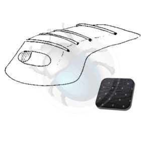 TECHO INTERIOR CABRIO negro perforado 65-7018-801P-BK