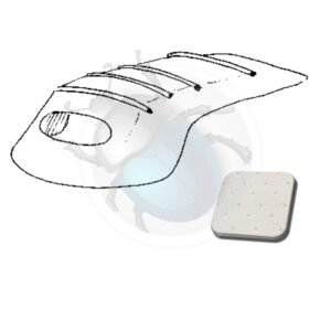 TECHO INTERIOR CABRIO 8/70-8/71 BLANCA PERF.18-802P-WH