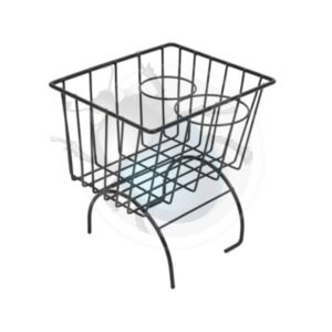 CESTA PORTA OBJETOS SOBRE TUNEL negra19-486-BK