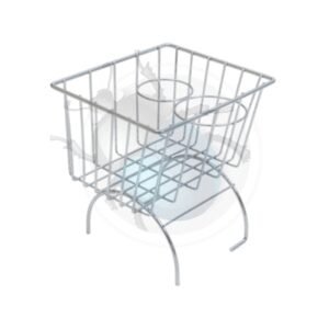 CESTA PORTA OBJETOS SOBRE TUNEL cromada19-486-CH