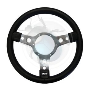 VOLANTE MONTNEY 15" 3 BRAZOS volante pulido/cuero19-605