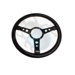 VOLANTE MONTNEY 13" 3 BRAZOS negro/cuero negro19-609