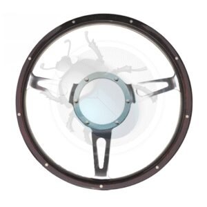 VOLANTE MONTNEY 13" 3 BRAZOS pulido/madera19-624-13