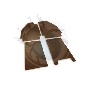 ALFOMBRILLA GOMA DEL+TRAS 4 piezas marrón 50-55 WW20-017-BN