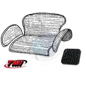 TAPICERÍAS COFRE TRASERO NEGRA 65-72 TMI20-040