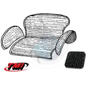 TAPICERÍA COFRE TRASERO NEGRA 73-79 TMI20-041