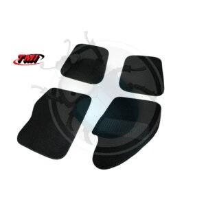 ALFOMBRILLAS DE SUELO NEGRA  4 piezas20-048