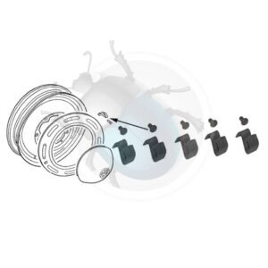 GRAPAS + REMACHES TAPACUBOS 1- RUEDA42-006