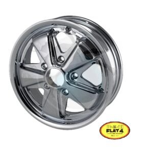 LLANTA FUCHS 5.5x15 CROMADA  FLAT4 5 X 13042-386-CHR