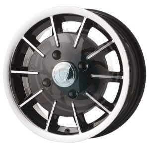 LLANTA GASBURNER 5.5x15  4x130 NEGRA Y PULIDA42-396