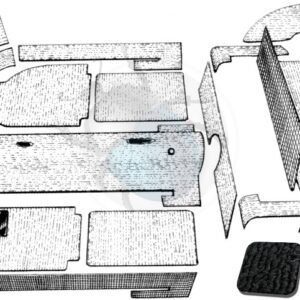 SET MOQUETA KG 69-74 NEGRA (20p) CONVERT.50-082