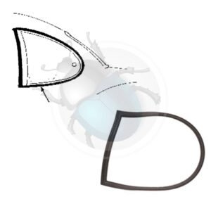 GOMA TRAS. VENTANA LATERAL KG 08/71-07/7450-318-74