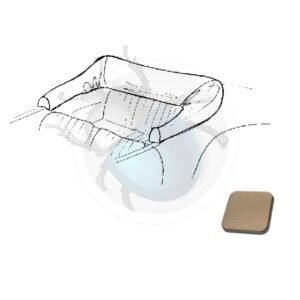 FUNDA CAPOTA KG 58-69 TELA BEIGE50-480-CBE