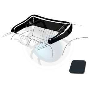 FUNDA CABRIO KG 69-74 TELA NEGRA50-482-CBK