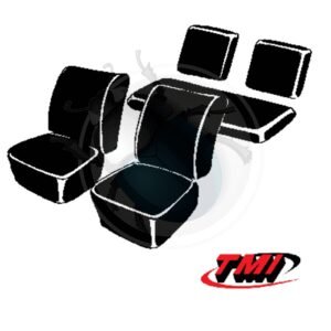 KIT FUNDAS ASIENTOS DEL + TRAS 181 negro51-210