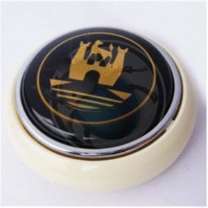 BOTÓN CLAXON WOLFSBURG Ivory/Gold52-012-IV