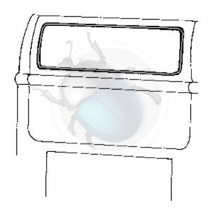 GOMA VENTANA TRASERA T2 64-79 LUJO53-712