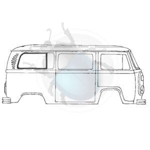 GOMA LATERAL TRASERO (C/VENTANA) T2 68-79 LUJO53-738