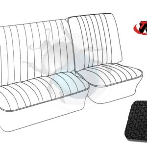 FUNDAS DE ASIENTOS 1/3 - 2/3 BANCO DELANTERO 73-76 TMI53-778-D01