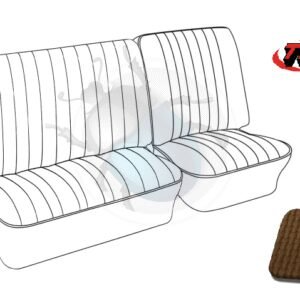 FUNDAS DE ASIENTOS 1/3 - 2/3 BANCO DELANTERO 73-76 TMI - TAN53-778-D03