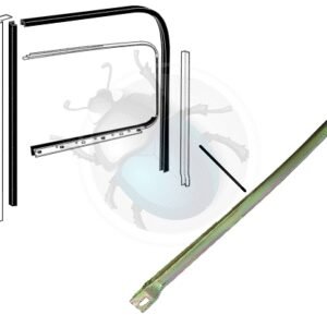 CANAL DE GUÍA DE VENTANA EN LA PUERTA TRASERA 67-74 Izquierda53-818-L