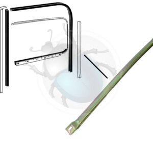 CANAL DE GUÍA DE VENTANA EN PUERTA TRASERA 67-74 Derecha53-818-R