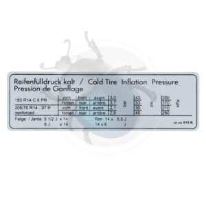 PEGATINA PRESION NEUMATICOS57-010015K