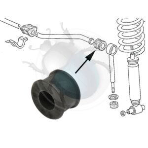 SILENTBLOC ENTRE BIELETA Y BARRA ESTAB 19mm57-411045B